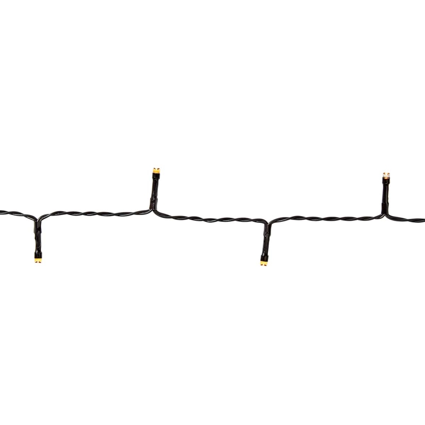 Corrente exterior de Natal LED 192xLED/7 funções/3xAA 14,9m IP44 branco quente