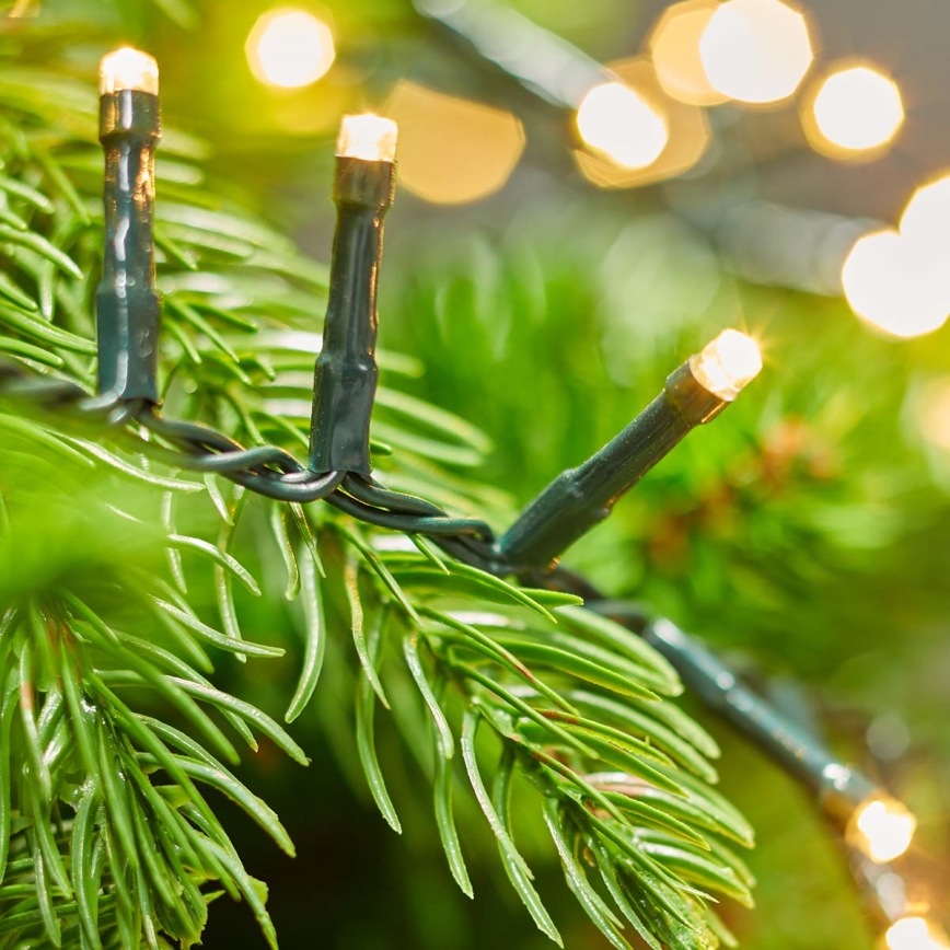 Corrente exterior de Natal LED 700xLED/7 funções 17m IP44 branco quente