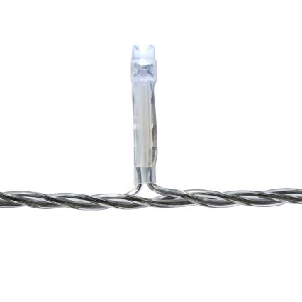 Cortina exterior de Natal LED 180xLED/7 funções 10,9m IP44 branco frio