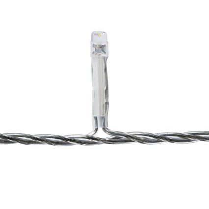 Cortina exterior de Natal LED 360xLED/7 funções 14m IP44 branco frio