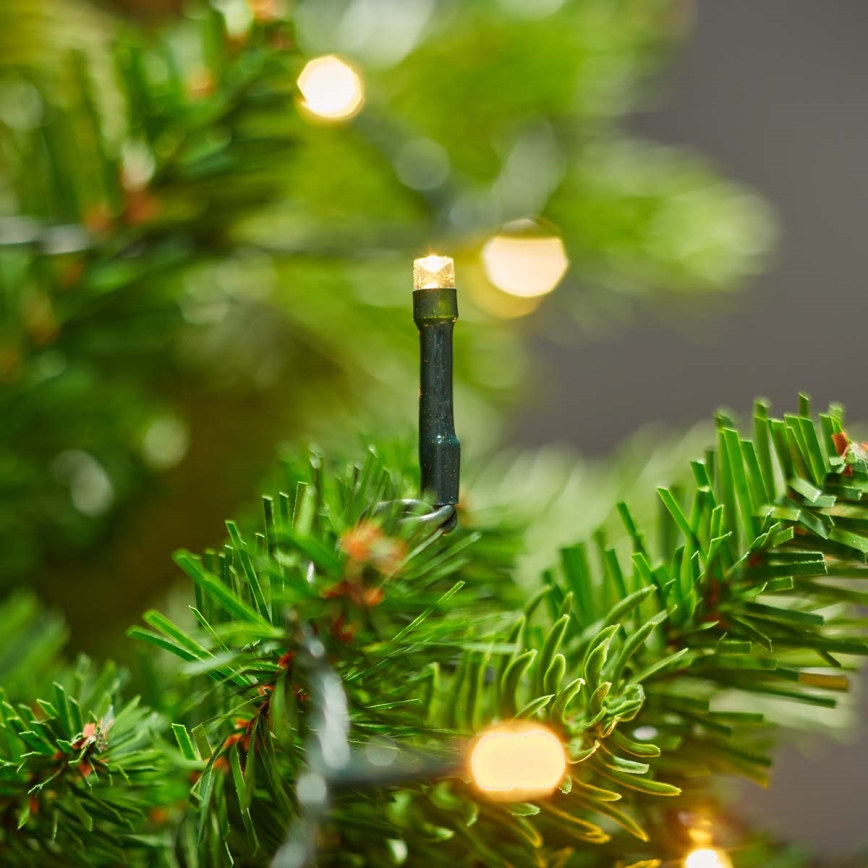 Corrente exterior de Natal LED 180xLED/7 funções 16,5m IP44 branco quente