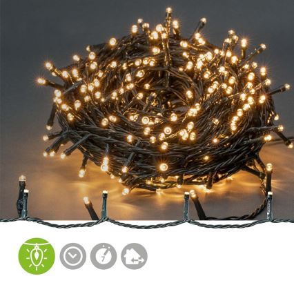 Corrente exterior de Natal LED 720xLED/7 funções 57m IP44 branco quente