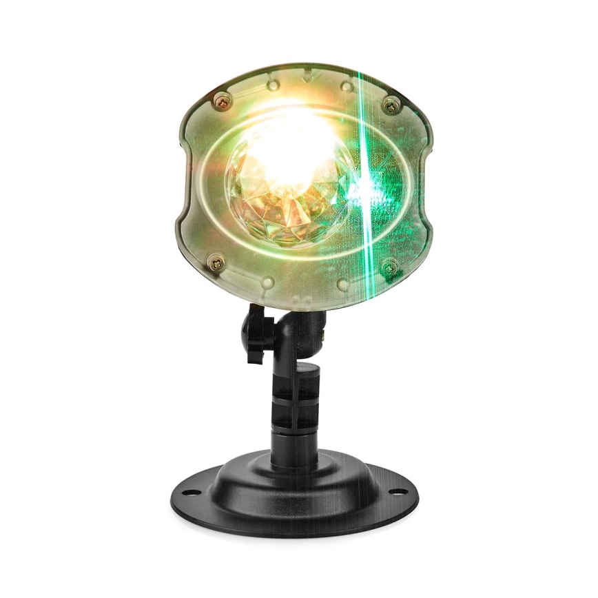 Projetor laser LED 6W/230V IP65 + controlo remoto