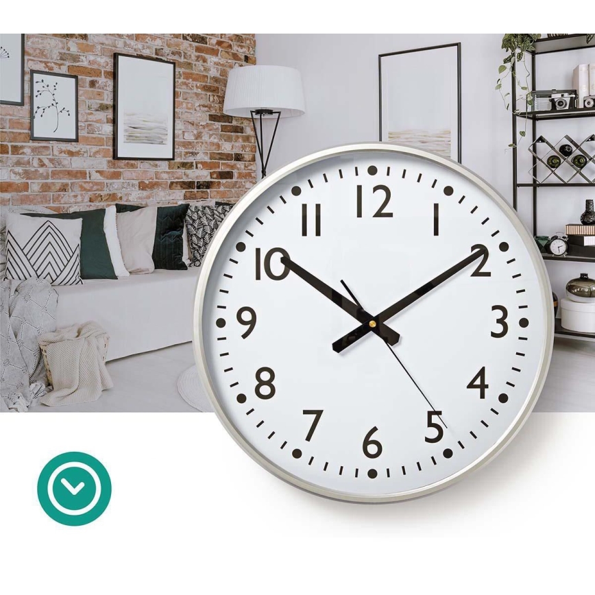 Relógio de parede diâmetro 38 cm 1xAA branco