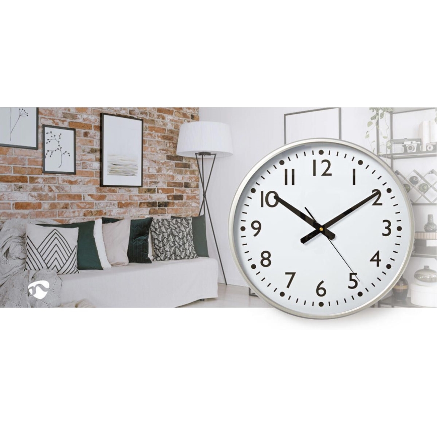 Relógio de parede diâmetro 38 cm 1xAA branco