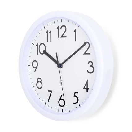 Relógio de parede diâmetro 22 cm 1xAA branco