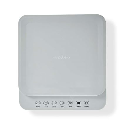 Arrefecedor de ar 65W/230V Wi-Fi Tuya branco + comando