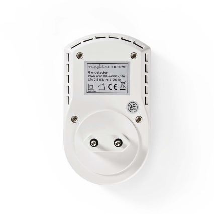 Detetor de gás - LPG, gás natural, gás de carvão 230V/85dB