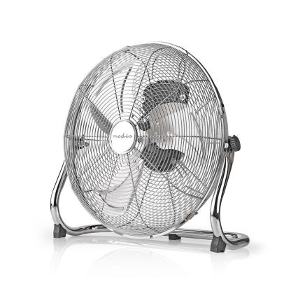 Ventilador de piso 80W/230V cromo brillante