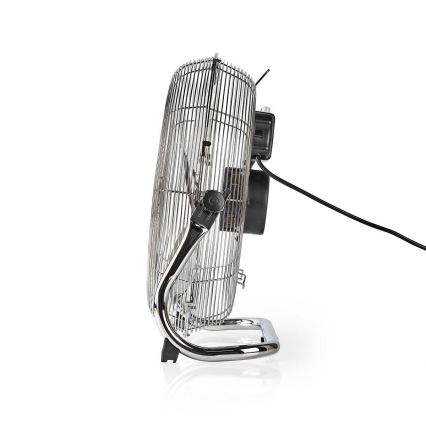 Ventoinha de chão 80W/230V cromado brilhante