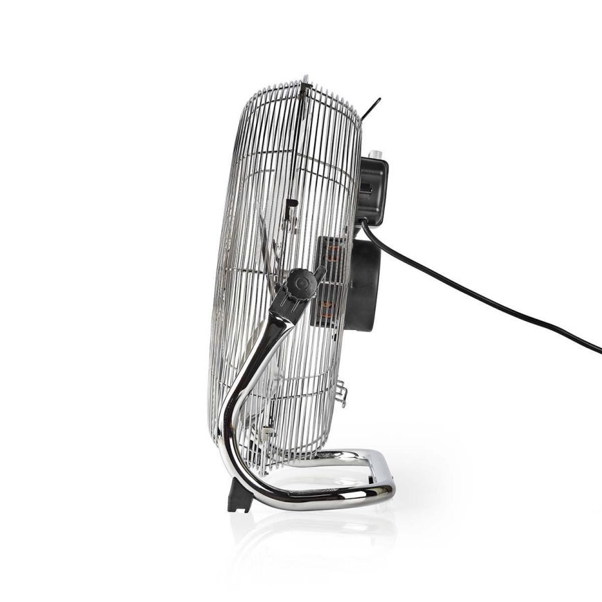 Ventoinha de chão 80W/230V cromado brilhante