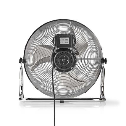 Ventoinha de chão 80W/230V cromado brilhante
