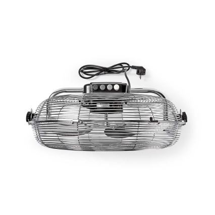 Ventoinha de chão 80W/230V cromado brilhante
