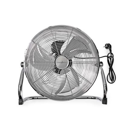Ventoinha de chão 80W/230V cromado brilhante