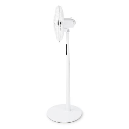 Ventoinha de chão com termómetro e visor 45W/230V branca + controlo remoto