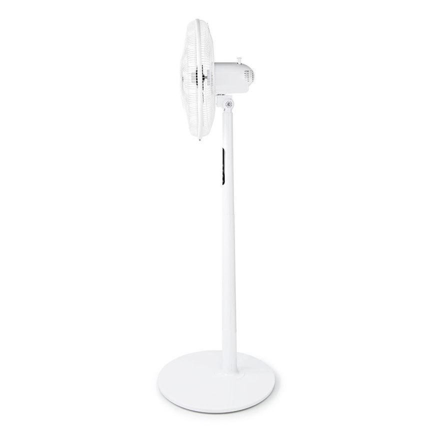 Ventoinha de chão com termómetro e visor 45W/230V branca + controlo remoto