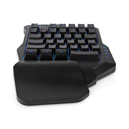 Teclado de gaming para uma mão LED RGB 5V