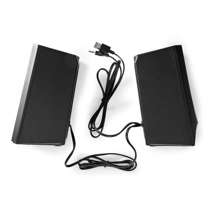 CONJUNTO 2x Altifalante de gaming LED RGB 18W/5V
