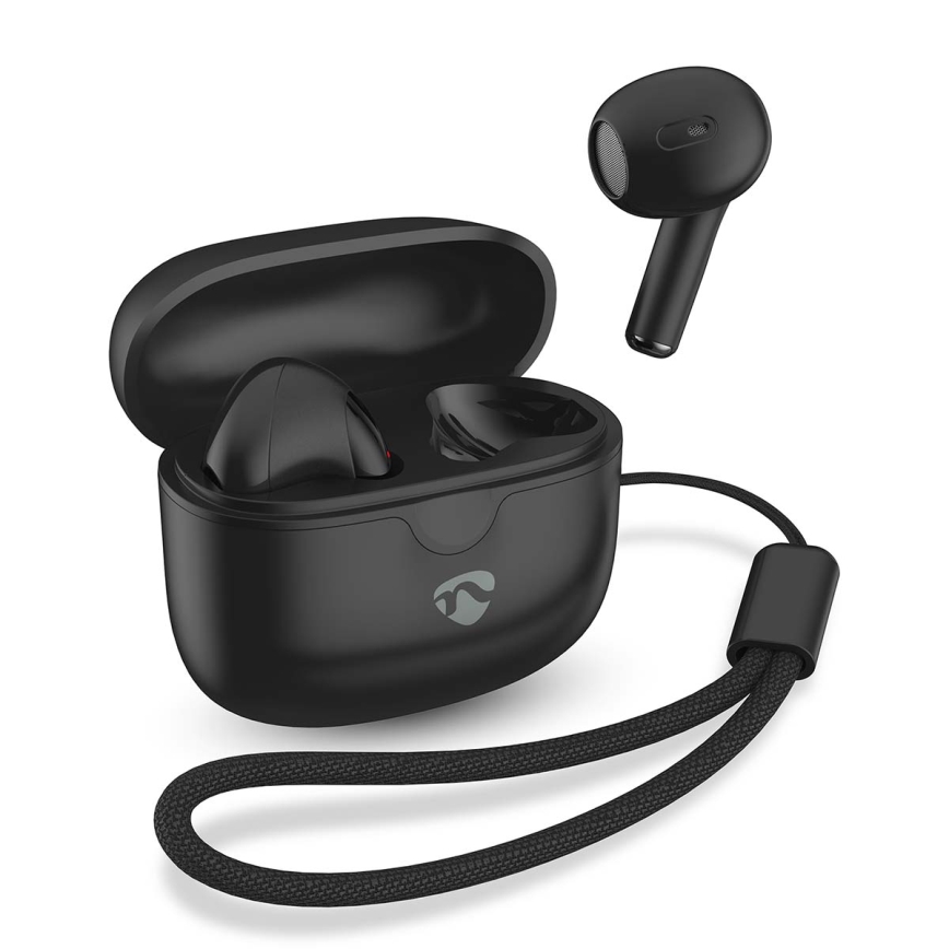 Auriculares sem fios 250 mAh + 2x 30 mAh preto