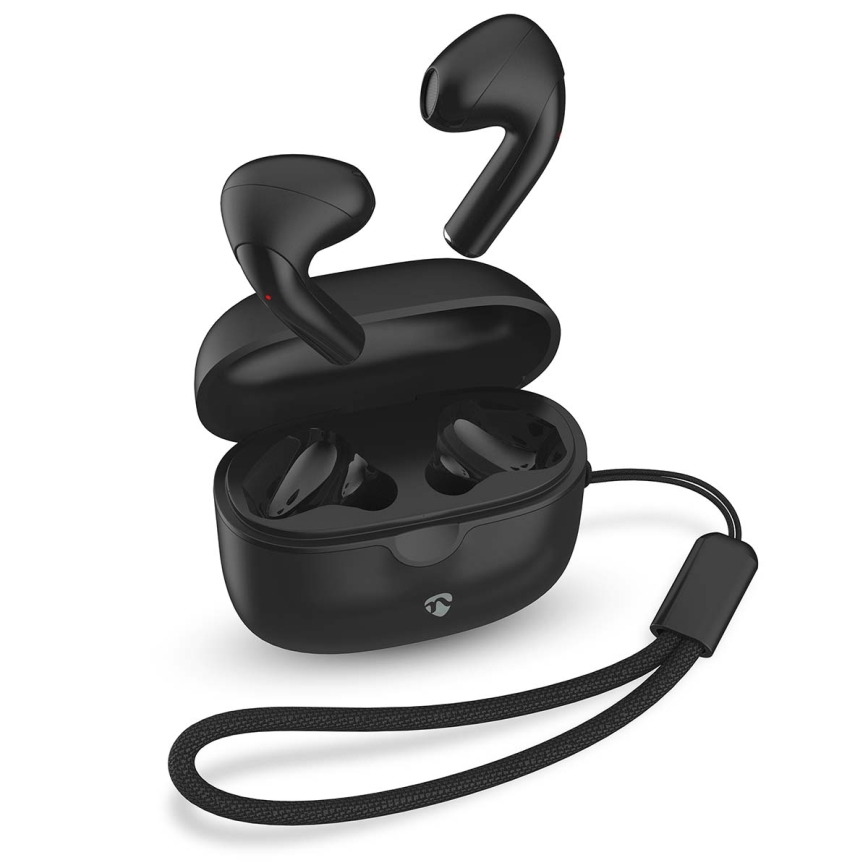 Auriculares sem fios 250 mAh + 2x 30 mAh preto