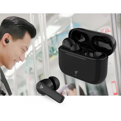 Nedis HPBT2425BK - Auriculares sem fios com ENC IPX4 preto