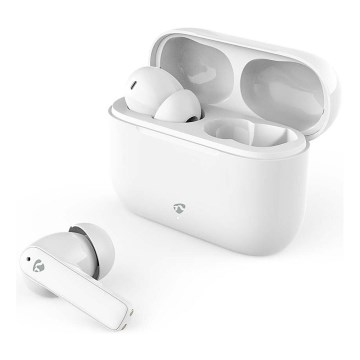 Nedis HPBT2425WT - Auriculares sem fios com ENC IPX4 branco