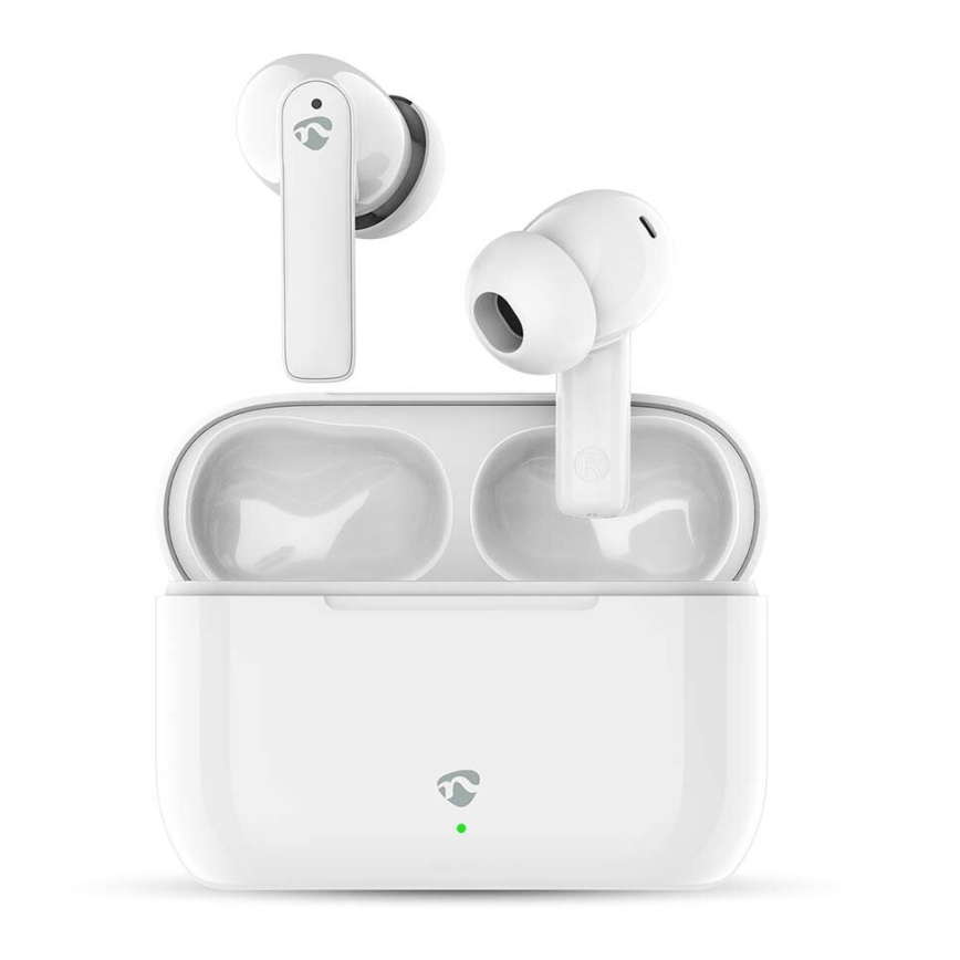 Nedis HPBT2425WT - Auriculares sem fios com ENC IPX4 branco