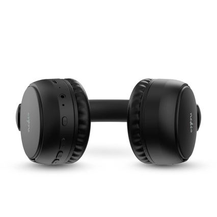 Auriculares sem fios com um microfone preto