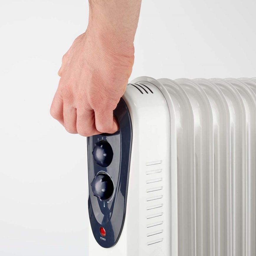 Aquecedor de óleo portátil com 11 costelas 1000/1500/2500W/230V
