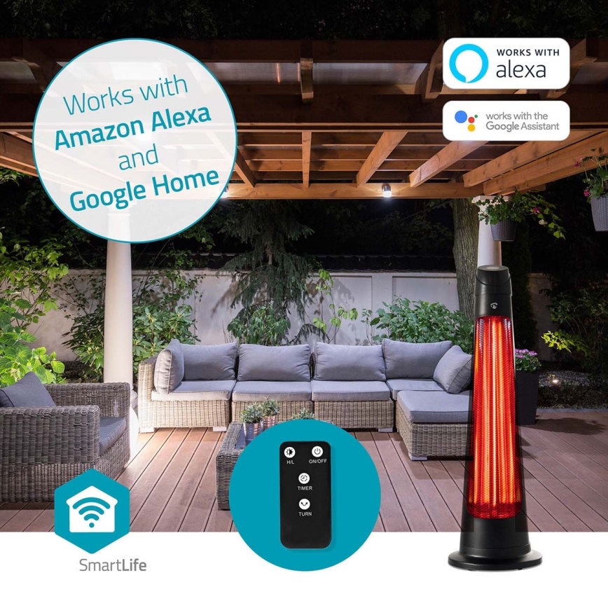 Elemento de aquecimento exterior SmartLife 600/1200W/230V Wi-Fi Tuya IP24
