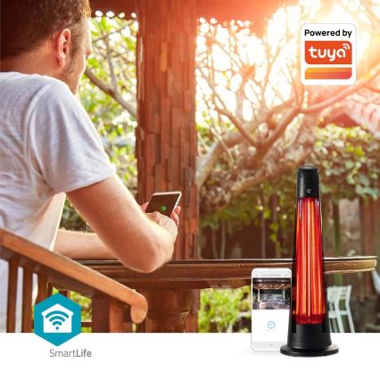 Elemento de aquecimento exterior SmartLife 600/1200W/230V Wi-Fi Tuya IP24