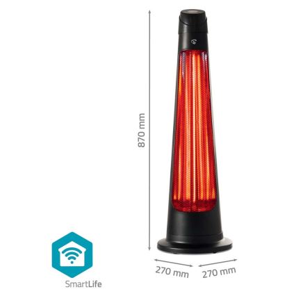 Elemento de aquecimento exterior SmartLife 600/1200W/230V Wi-Fi Tuya IP24