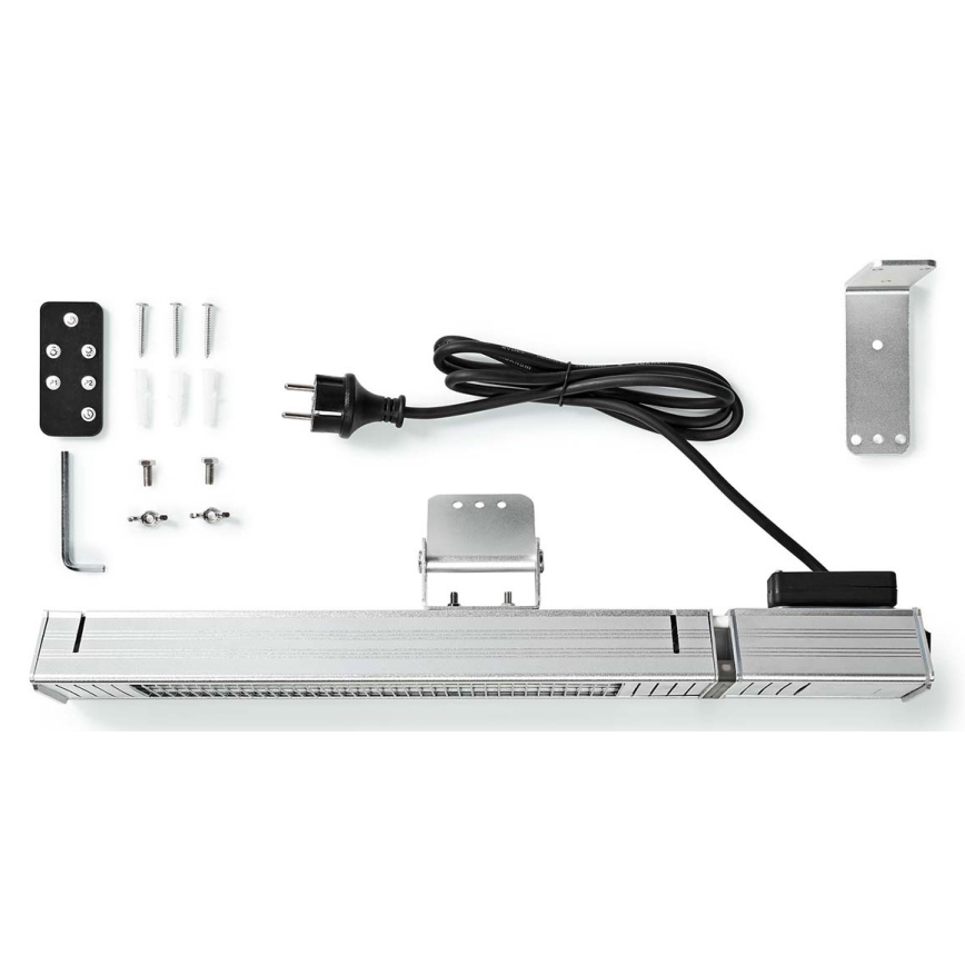 Aquecedor exterior 100W/2000W/230V IP65 + controlo remoto