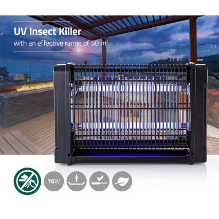 Armadilha elétrica para insetos UV-A/2x8W/230V 50 m²