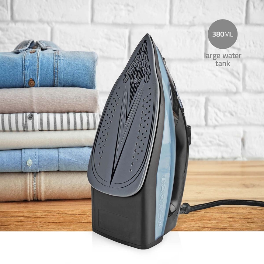 Ferro de engomar 2600W/230V preto/azul