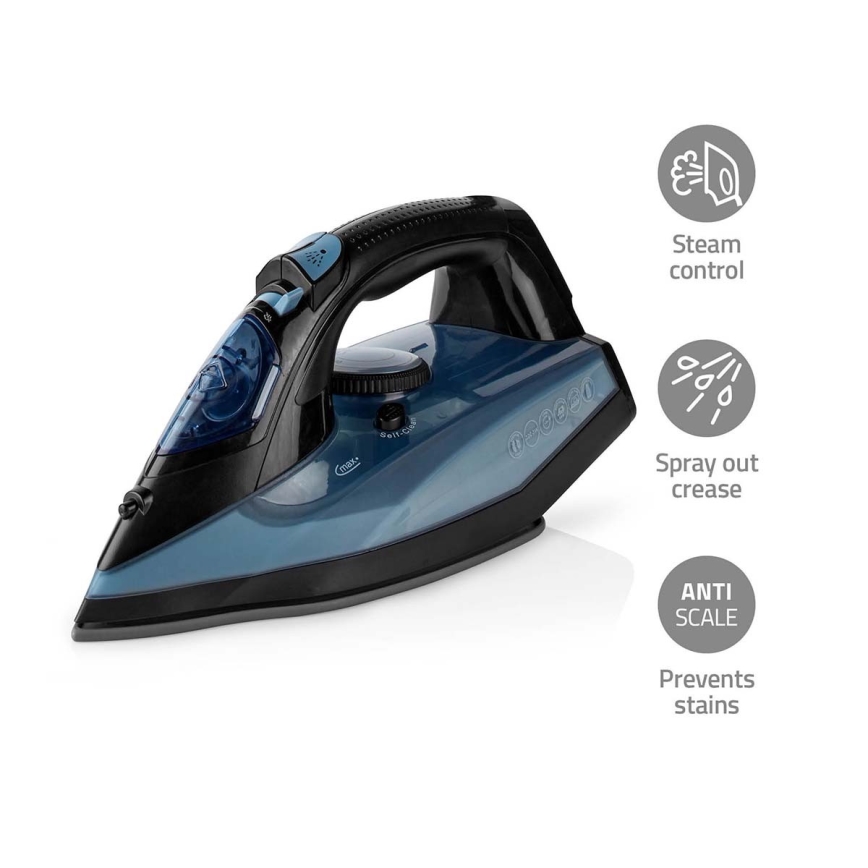 Ferro de engomar 2600W/230V preto/azul
