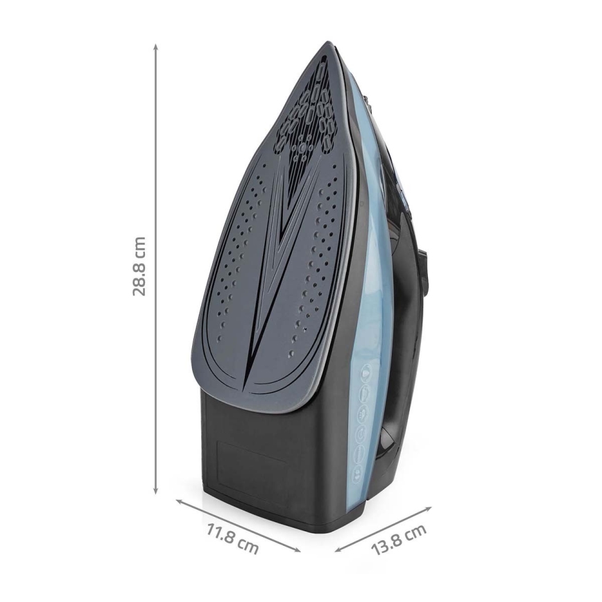Ferro de engomar 2600W/230V preto/azul
