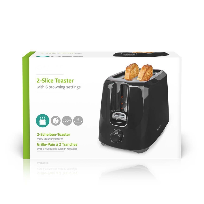 Torradeira com dois furos 700W/230V preto