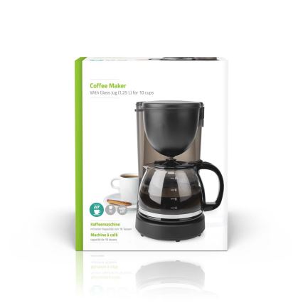 Máquina de café 1,25 l com função de retenção da temperatura