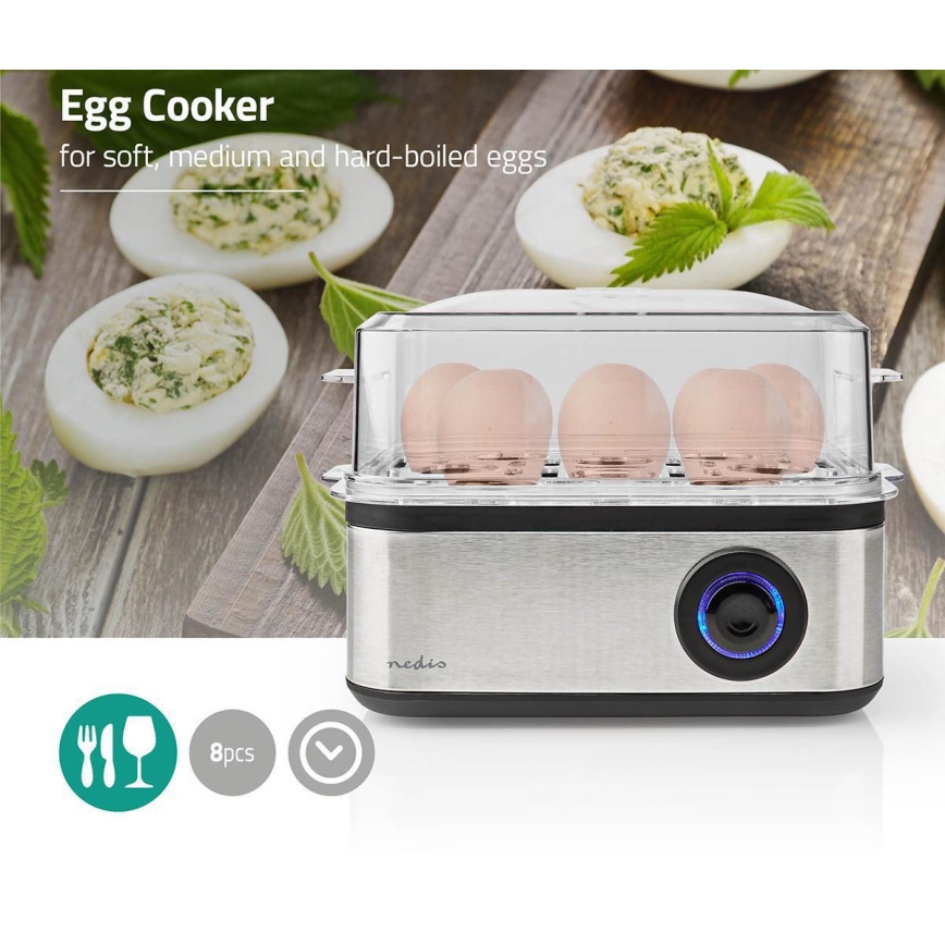 Cozedor de ovos 500W/230V em aço inoxidável