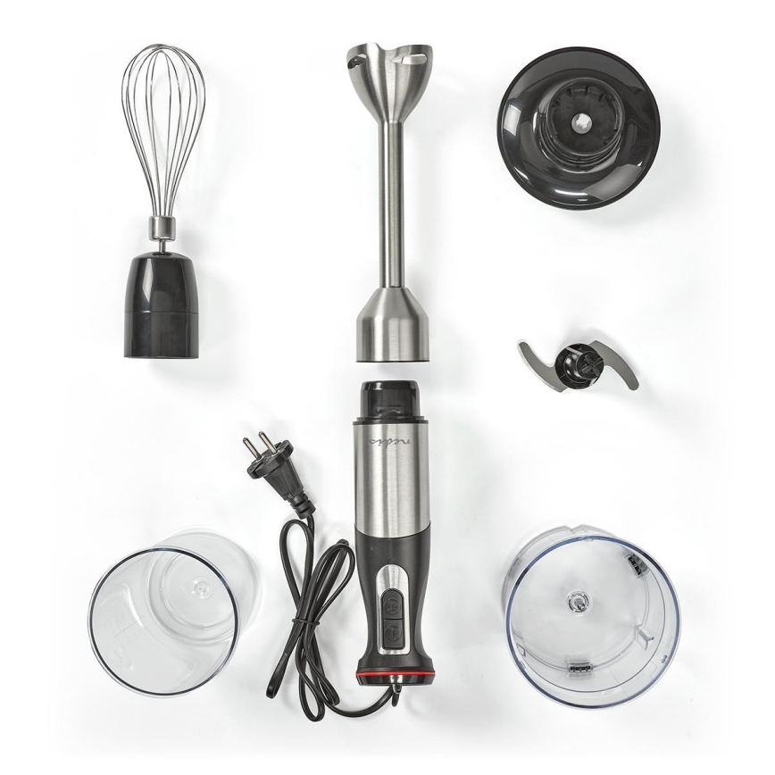 Misturadora à mão 4 em 1 800W/230V aço inoxidável