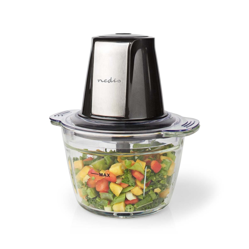 Picador de alimentos 500W/230V preto/prateado