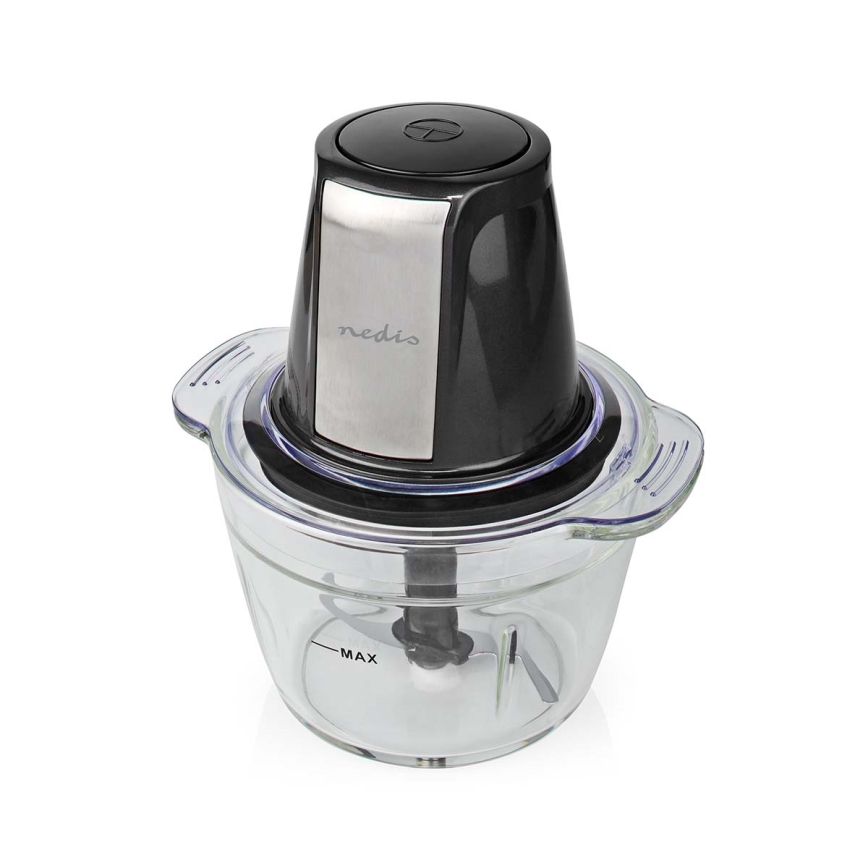 Picador de alimentos 500W/230V preto/prateado