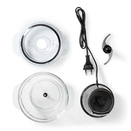 Picador de alimentos 500W/230V preto/prateado