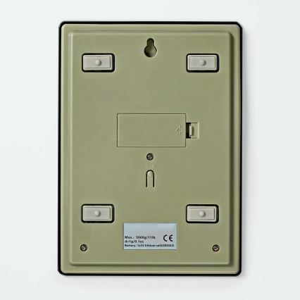 Balança digital de cozinha 1xCR2032 preto