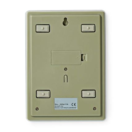 Balança digital de cozinha 1xCR2032 branco