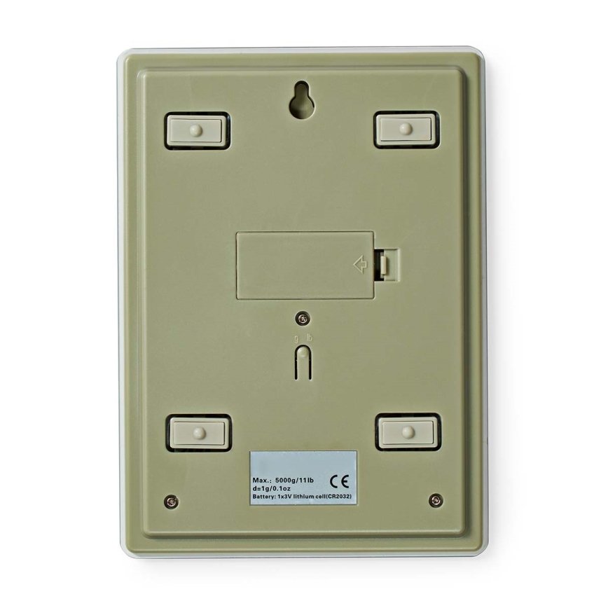 Balança digital de cozinha 1xCR2032 branco