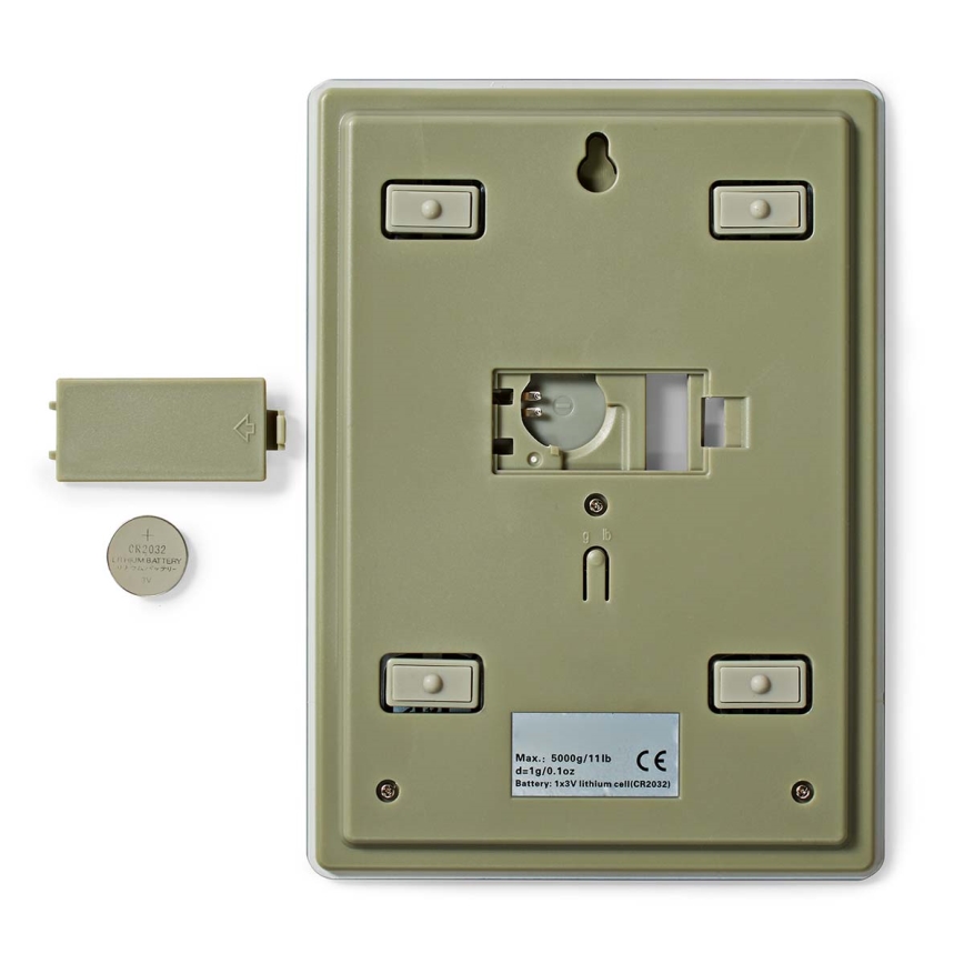 Balança digital de cozinha 1xCR2032 branco