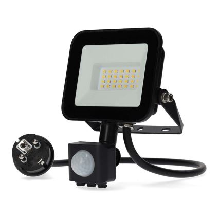 Holofote LED com sensor LED/20W/230V 4000K IP44