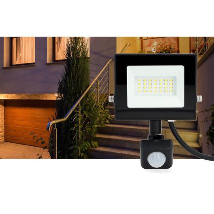 Projetor LED com sensor LED/20W/230V 4000K IP44